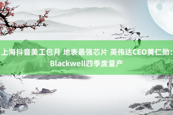 上海抖音美工包月 地表最强芯片 英伟达CEO黄仁勋：Blackwell四季度量产